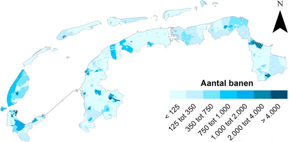Aantal banen, 2011 buurtniveau